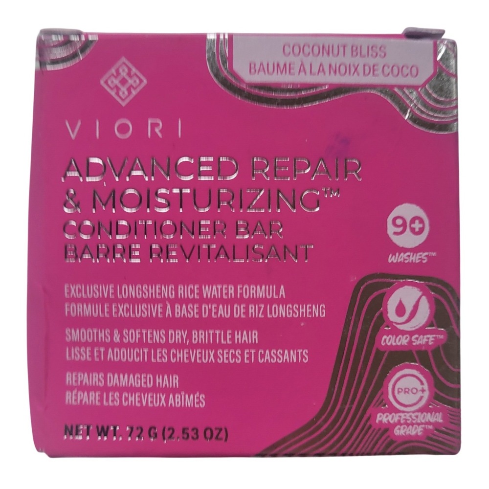 Viori Advanced Repair‎ Moisturizing Conditioner Bar Coconut Bliss Rice Water 72g